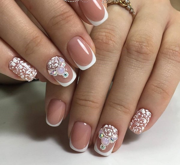 biały manicure biały manicure