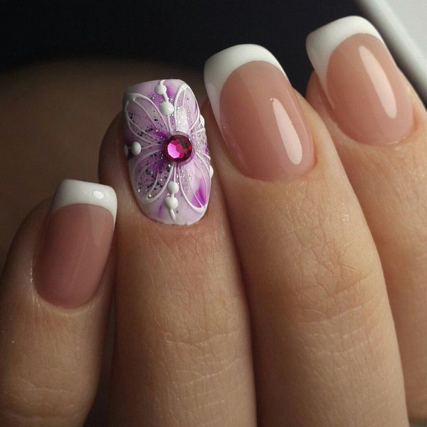 biały manicure biały manicure