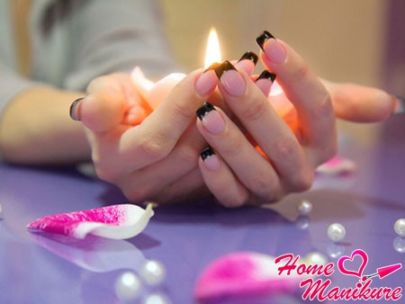 biały manicure biały francuski manicure