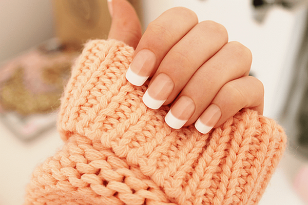 biały manicure białe paznokcie manicure
