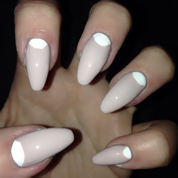 białe paznokcie manicure biały manicure