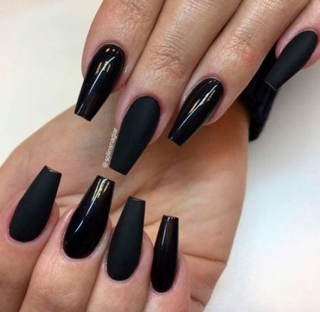 manicure matowy manicure matowy