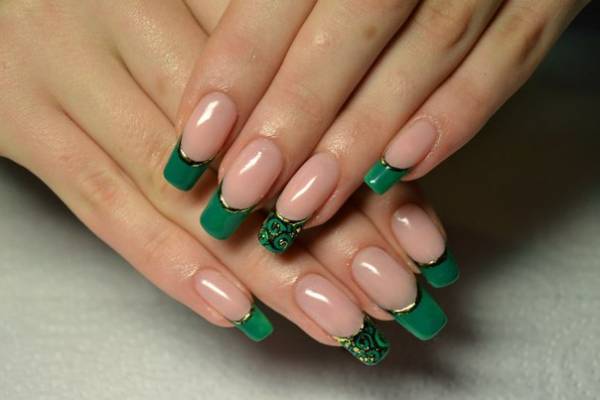 turkusowy manicure turkusowy manicure