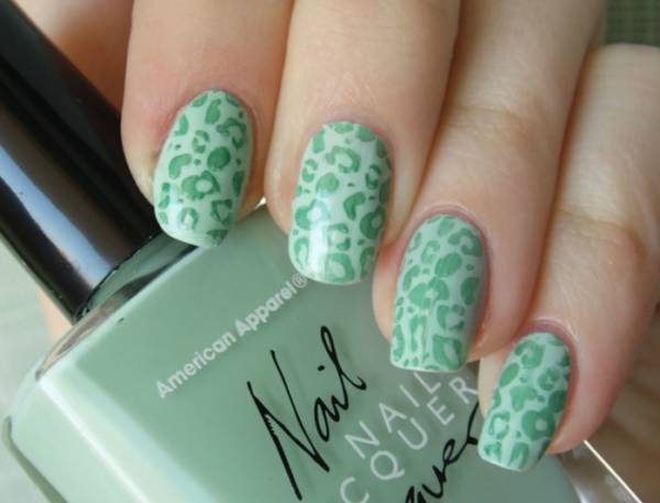 turkusowy manicure turkusowy manicure