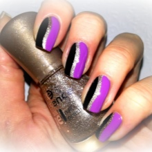 manicure czarno-biały manicure czarno-biały