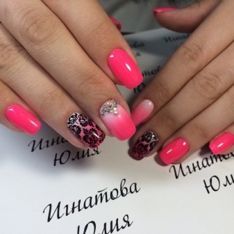 manicure czarno-biały manicure czarno-biały