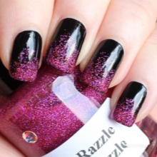manicure czarno-biały manicure czarno-biały