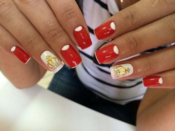 manicure czarno-biały biały manicure