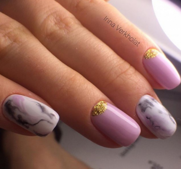 złoty manicure złoty manicure