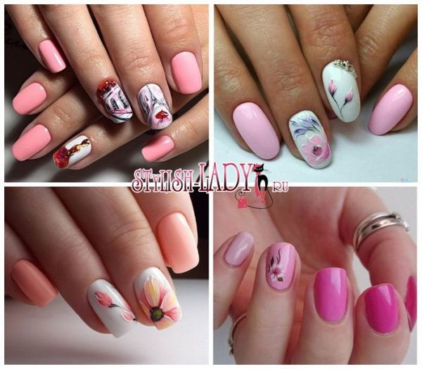 różowy manicure manicure