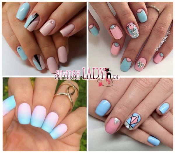 różowy manicure różowy manicure