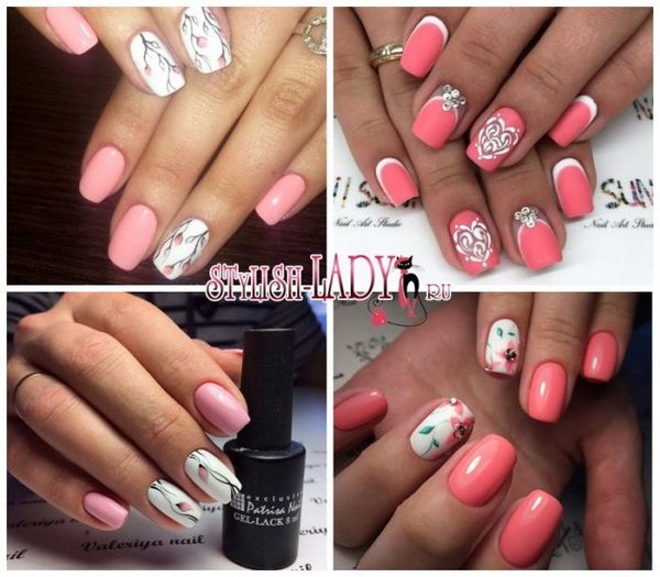 różowy manicure różowy manicure