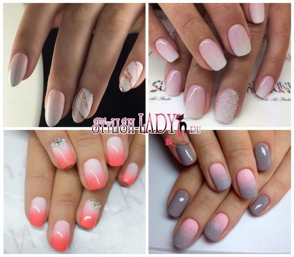 manicure różowy manicure