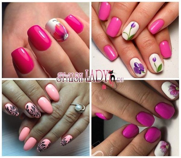 manicure różowy manicure