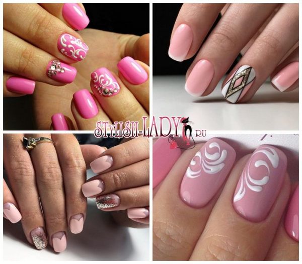 manicure różowy manicure