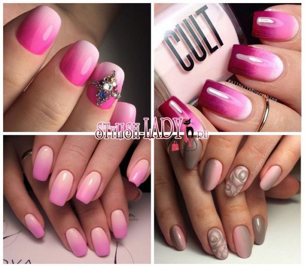 różowy manicure różowy manicure