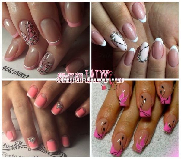 różowy manicure manicure