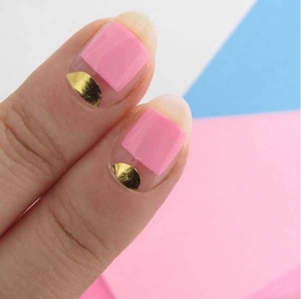złoty manicure złoty manicure