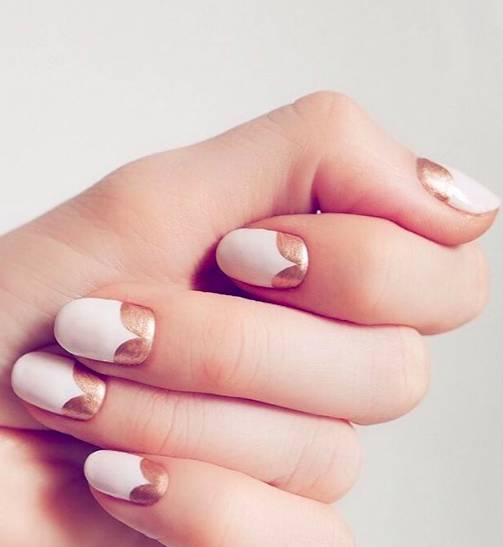 złoty manicure złoty manicure