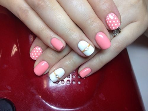 różowy szelak projekt do manicure