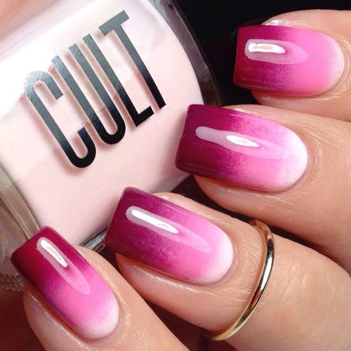 różowy szelak projekt do manicure
