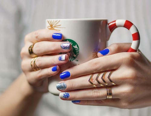 turkusowy manicure turkusowy manicure