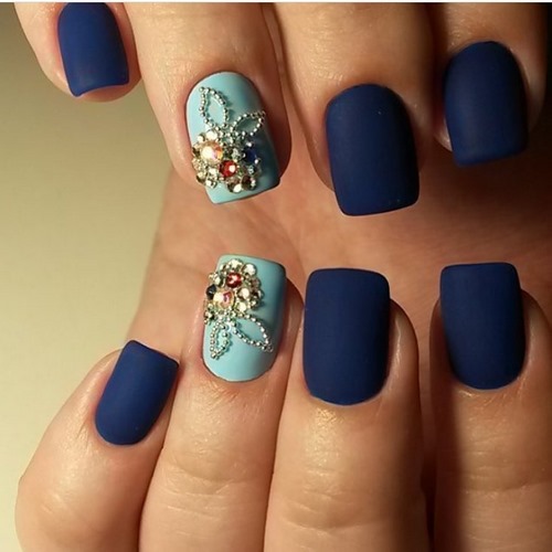 turkusowy manicure turkusowy manicure