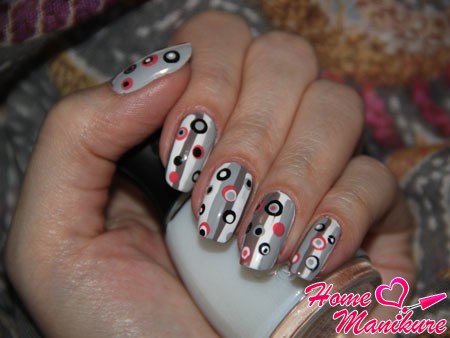 szary lakier do paznokci paznokcie manicure projekt zdjęcie wideo turkusowy manicure
