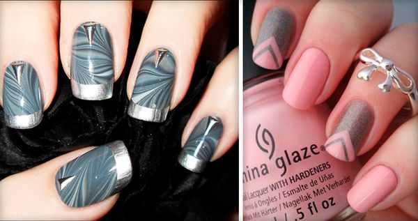 szary manicure zdjęcie pomysły na biały manicure