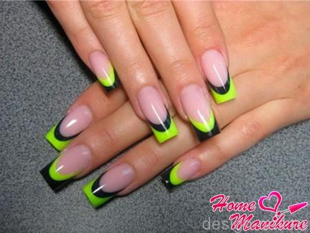 żółty manicure żółty manicure