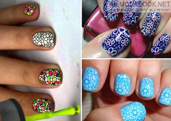 manicure paznokcie design moda zdjęcie francuski ombre efekt tłoczenia ręcznie malowany rodzaje manicure