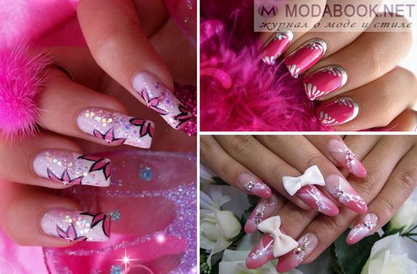 manicure paznokcie design moda zdjęcie francuski ombre efekt tłoczenia ręcznie malowany manicure paznokcie design moda zdjęcie francuski ombre efekt tłoczenia ręcznie malowany