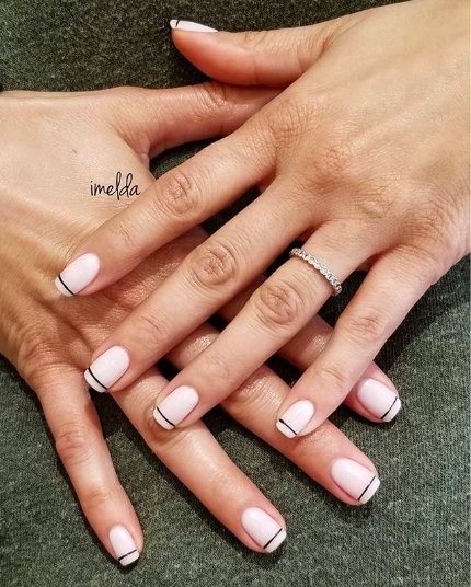 manicure krótkie paznokcie
