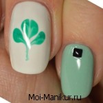 zielone pomysły na manicure zielony strój do manicure