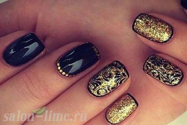 złoty manicure złoty manicure