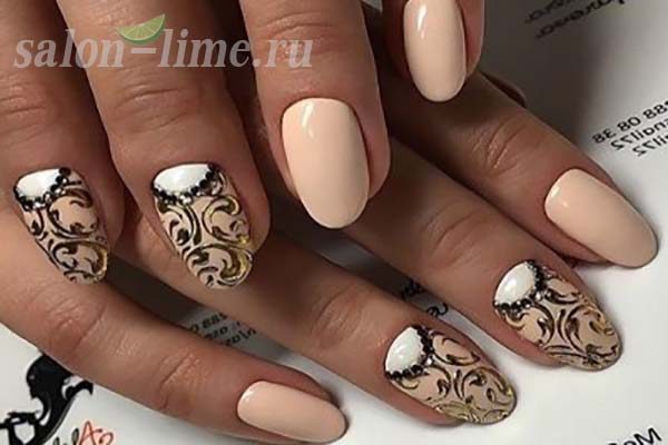 złoty manicure złoty manicure