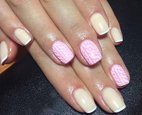 manicure z dzianiny manicure z dzianiny