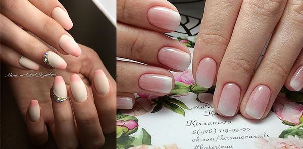 biały manicure z przetarciem biały manicure