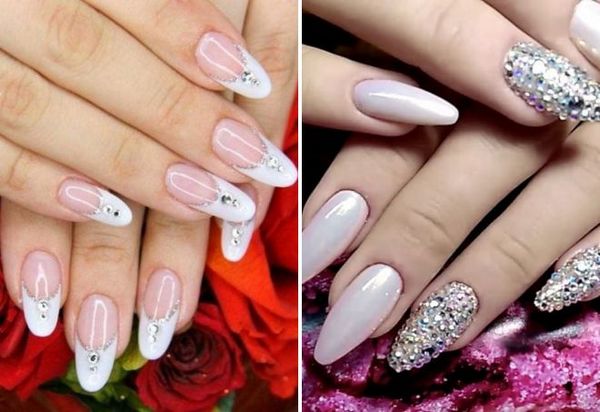 biały manicure biały manicure z przetarciem