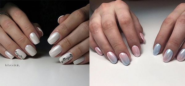 biały manicure biały manicure