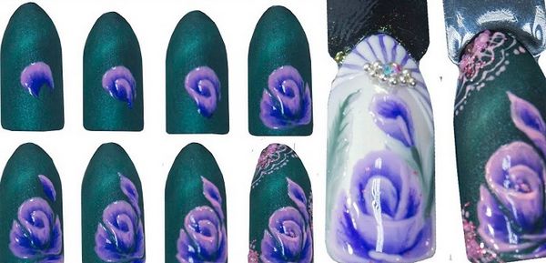 biały manicure z przetarciem biały manicure