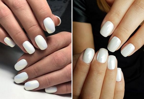 biały manicure biały manicure