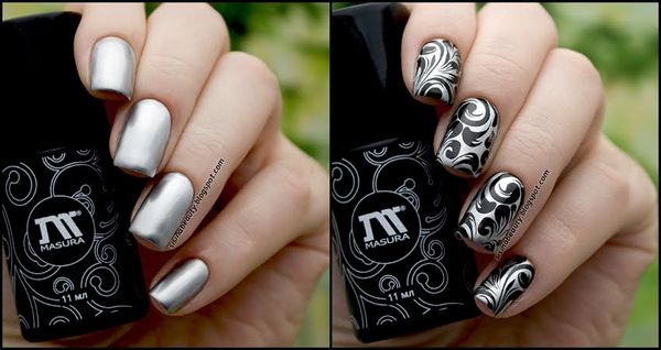 biały manicure z przetarciem biały manicure z przetarciem