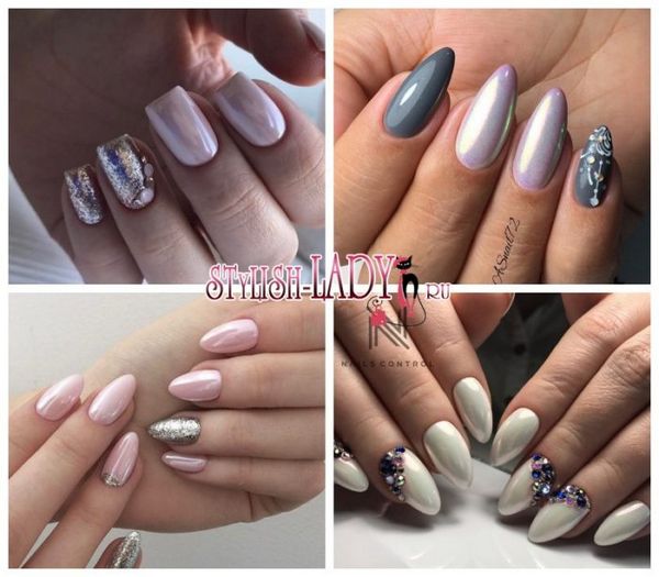 manicure manicure perłowy