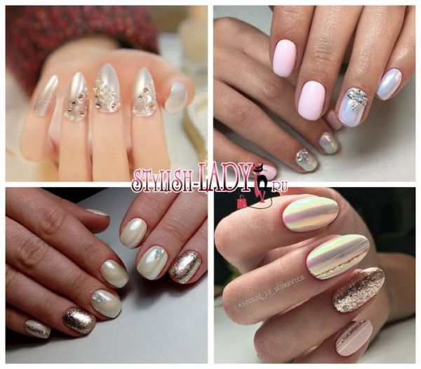 manicure manicure perłowy