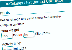 Калькулятор калорій