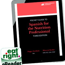 Ghid de buzunar în limba spaniolă pentru profesionistul în nutriție, ed. A III-a. (carte electronică)