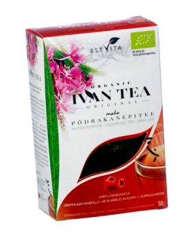 Био чай от Иван - Ферментирал чай от розови върби с плодове от глог, 50g/VEGAN