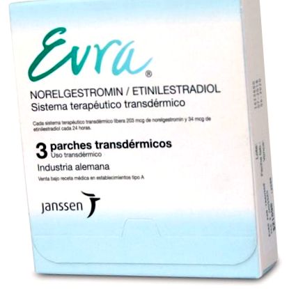 Evra Norelgestromina 6 mg Етинилестрадиол 3 трансдермални пластири  Farmacias Cruz Verde