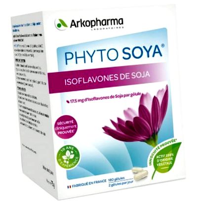 Соеви изофлавони 180 фито соеви капсули Arkopharma
